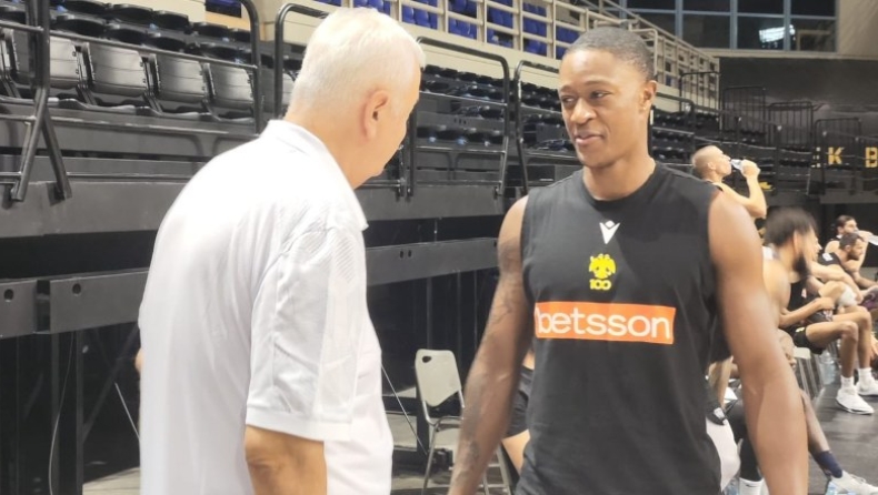 ΑΕΚ: Πρώτη γνωριμία του Μπράις με τους συμπαίκτες του