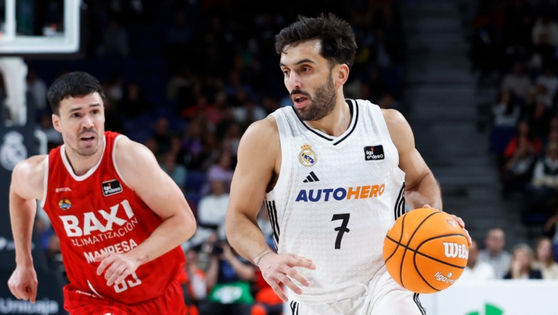 Ρεάλ Μαδρίτης - Μανρέσα 86-61: «Περίπατος» πριν από τον Ολυμπιακό 