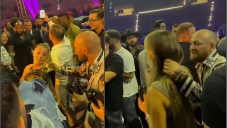 Η σύντροφος του Κόνορ ΜακΓκρέγκορ παρένεβη όταν εκείνος προσπάθησε να χορέψει με μοντέλο: «Τον έβγαλε νοκ άουτ με το βλέμμα της» (vid)