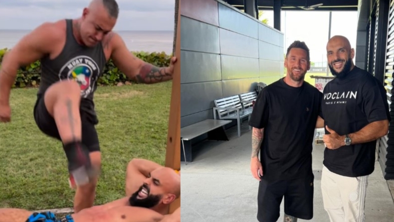 Μέσι: Οι κλωτσιές στην κοιλιά που «χτίζουν» τον σωματοφύλακα του (vid)