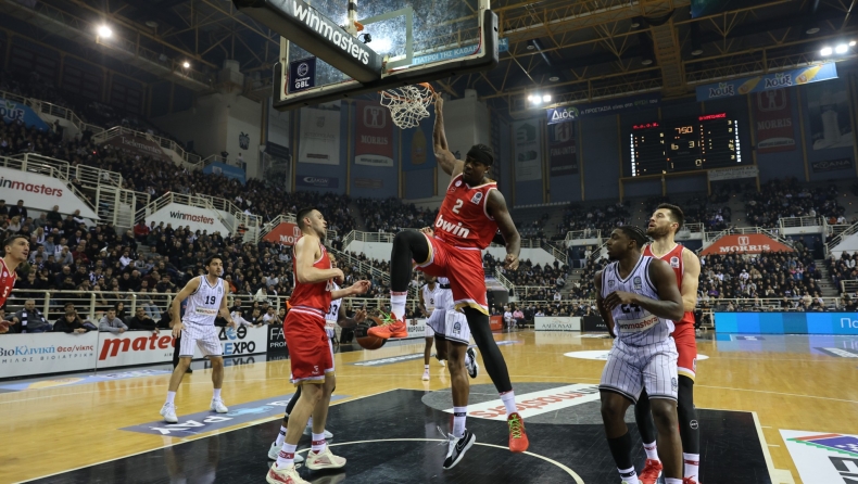 ΠΑΟΚ - Ολυμπιακός 60-90: «Ερυθρόλευκη» βόλτα στη Θεσσαλονίκη (vid)