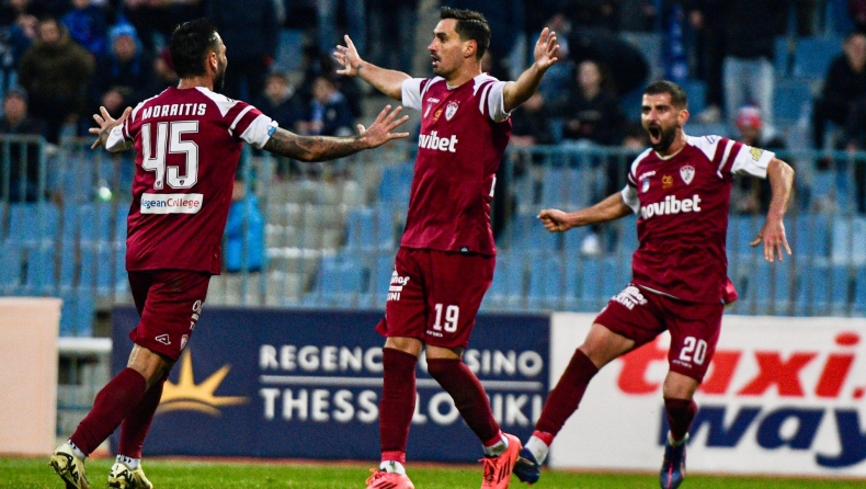  Ηρακλής-ΑΕΛ: Η κεφαλιά-γκολ του Πασά που έκανε «βυσσινί» το ντέρμπι (vid) 