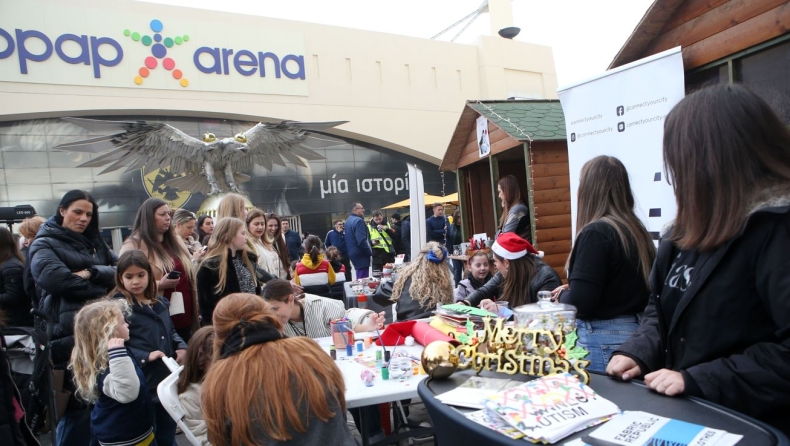 ΑΕΚ: Το γιορτινό κλίμα έξω από την OPAP Arena πριν το ματς με τον Λεβαδειακό (vid)