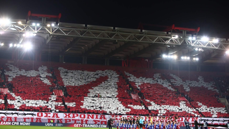 Ολυμπιακός-Τβέντε: Εντυπωσιακό ερυθρόλευκο κορεό (vid)