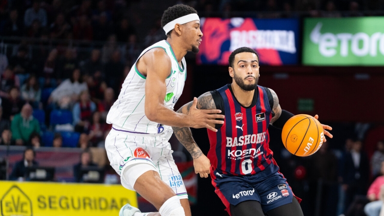 Μπασκόνια - Μάλαγα 88-90: Την κάτω βόλτα οι Βάσκοι, νέα ήττα στην ACB