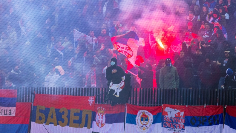 Βαρύς ο πέλεκυς της UEFA στη Σερβία: Ποινές για τη ρατσιστική συμπεριφορά των οπαδών στο Nations League