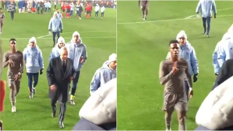 Βινίσιους: Σάλος με τη χειρονομία... υποβιβασμού προς τους οπαδούς της Ράγιο Βαγιεκάνο (vid)