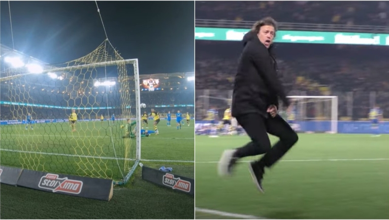 ΑΕΚ: Το τρομερό πλασέ του Μαρσιάλ στο «παράθυρο» και ο γεμάτος πάθος πανηγυρισμός του Αλμέιδα (vid)