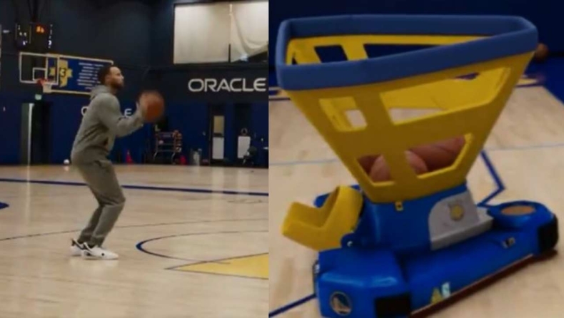 Γουόριορς: Κάνουν προπόνηση με ρομπότ που πασάρουν και κατεβάζουν ριμπάουντ (vid)