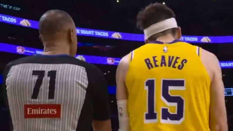 Λέικερς: Έξαλλος Ριβς διαμαρτυρήθηκε έντονα στον διαιτητή και αποβλήθηκε (vid)