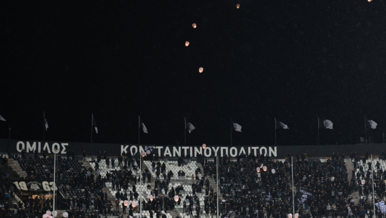  ΠΑΟΚ: 57 φαναράκια στη μνήμη αδικοχαμένων θυμάτων των Τεμπών 