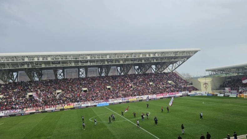 ΑΕΛ-Ηρακλής: Τύμπανα και εντυπωσιακή ατμόσφαιρα από 14.000 βυσσινί (vid)