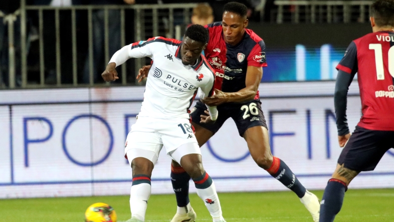 Κάλιαρι - Τζένοα 1-1: Μοιράστηκαν τον βαθμό στη Σαρδηνία