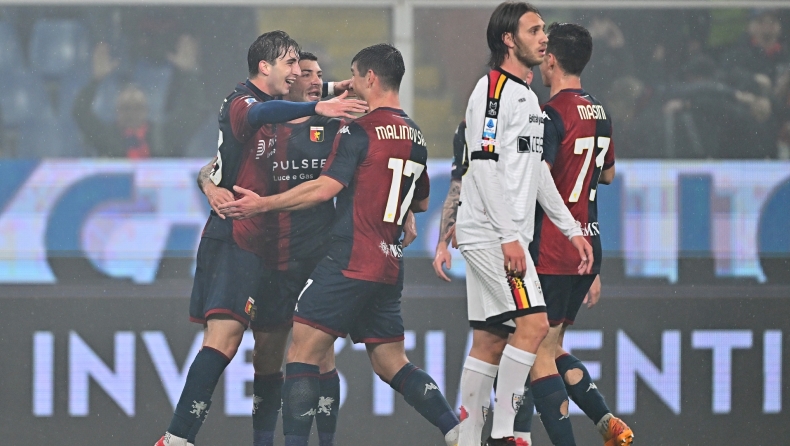 Τζένοα - Λέτσε 2-1: «Τρίποντο» για τους Ροσομπλού και... αγωνία