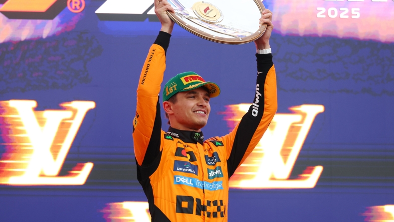 F1 - Νόρις: «Ήταν αγχωτικός αγώνας, ειδικά με τον Φερστάπεν πίσω μου»