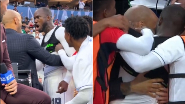 «Τρελάθηκε» ο σκόρερ του Παναμά με το buzzer beater του και πανηγύρισε έξαλλα με τον Τιερί Ανρί (vid)