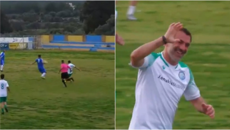 Καραγκούνης: «Χάζεψε» τους πάντες με απίθανη λόμπα σε φιλανθρωπικό ματς στη Ρόδο (vid)
