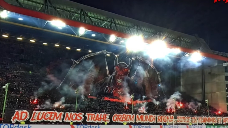 Καϊζερσλάουτερν: «Διαολεμένο» κορεό των οπαδών της με πεντάλφα (vid)