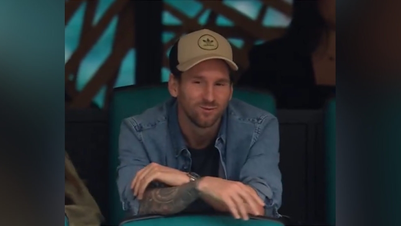  O Mέσι είδε από κοντά την πρόκριση του Τζόκοβιτς στο Miami Open