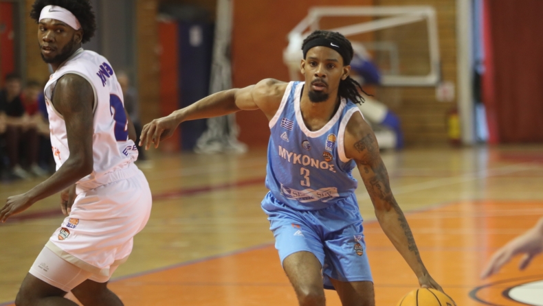 ΧΑΝΘ - Μύκονος 85-93: «Απέδρασε» από την Θεσσαλονίκη και ξανά στην κορυφή (vid)