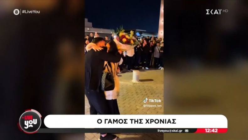 Πρόταση γάμου με νταλίκες στην Θεσσαλονίκη: Έμεινε άφωνη η νύφη (vid)