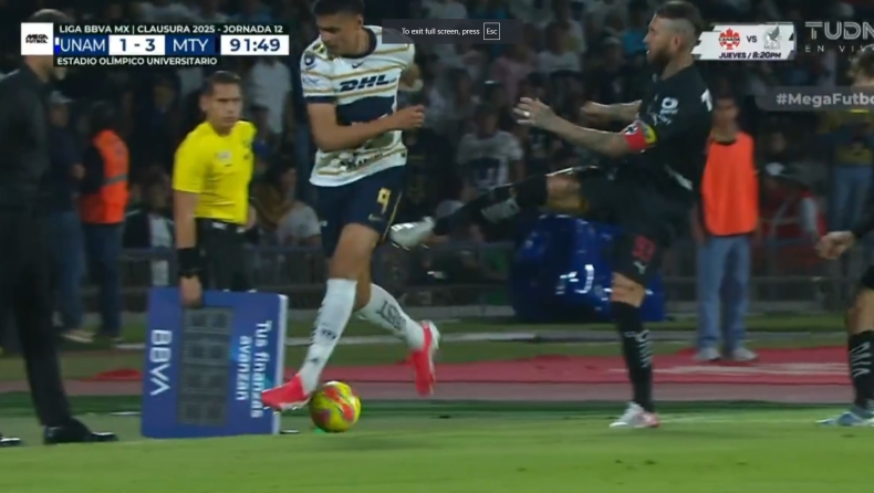 Τι είχες Σέρχιο, τι είχα πάντα: Πρώτη κόκκινη για τον Ράμος στο Μεξικό με κλωτσιά στα οπίσθια αντιπάλου (vid)