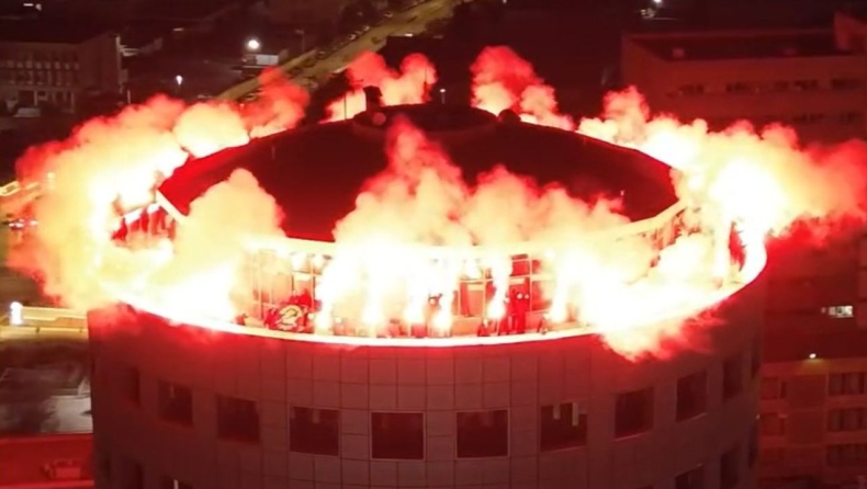 Άρης: Το εντυπωσιακό pyroshow των οπαδών του Άρη για τα 111α γενέθλια του συλλόγου