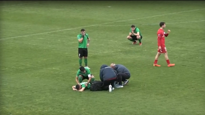  Μακεδονικός: Σοβαρός τραυματισμός του Παναγιωτούδη, άπαντες «πάγωσαν» (vid) 