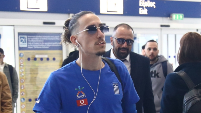 Εθνική Ελλάδας: Αναχώρησε για Γλασκώβη (vid)