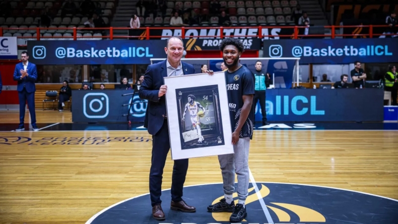 Προμηθέας: Τίμησε τον Τζόρνταν Γουόκερ για το ρεκόρ των 54 πόντων που πέτυχε