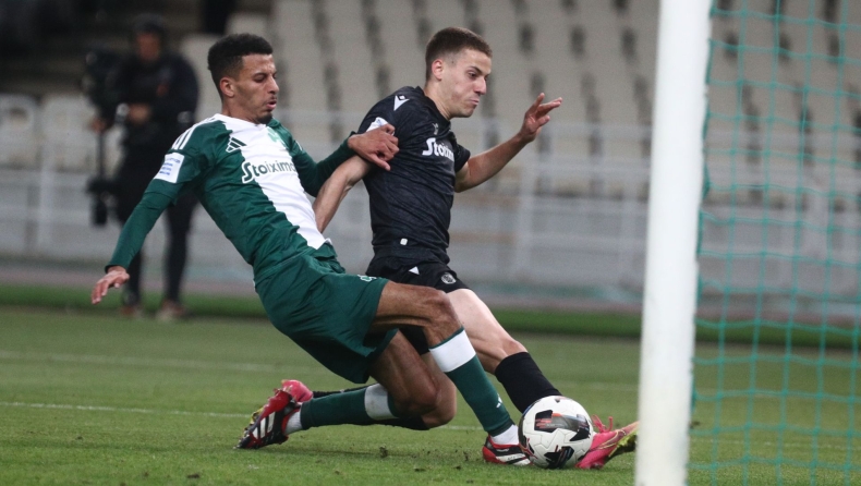 Παναθηναϊκός - ΠΑΟΚ: Μεγάλο λάθος Σιώπη, μπήκε με την μπάλα στα δίχτυα ο Κωνσταντέλιας για το 3-1 αλλά συγκρούστηκε με το δοκάρι (vid)