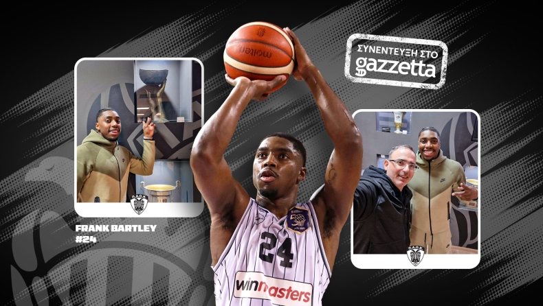 Φρανκ Μπάρτλεϊ για τον τελικό του ΠΑΟΚ: «Ζούμε κάτι που δεν έρχεται συχνά και θέλω να το κατακτήσουμε»!