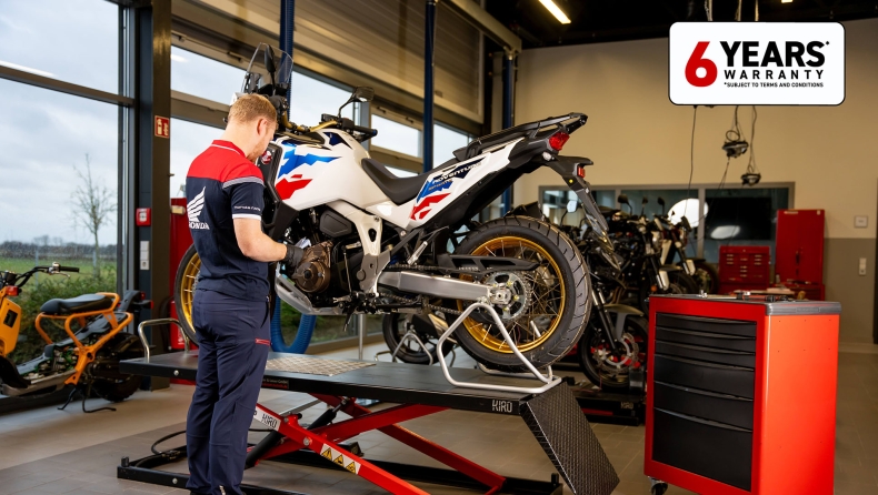 Honda: Δίνει 6 χρόνια εγγύηση για τις μοτοσικλέτες της, όχι όμως στην Ελλάδα