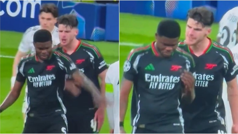 Ρεάλ Μαδρίτης - Άρσεναλ: Έξαλλος ο Ράις με τον Πάρτεϊ για την αχρείαστη κίτρινη κάρτα (vid)