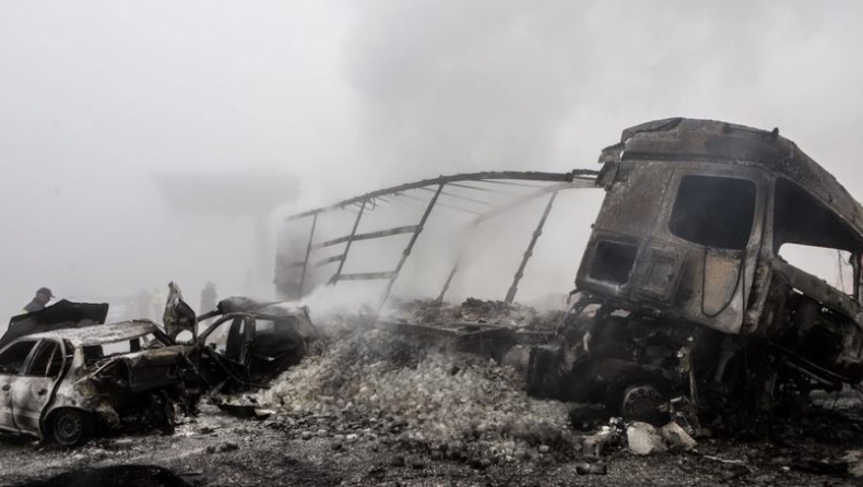 Τροχαίο στην Εγνατία: Διαψεύδουν τον οδηγό νταλίκας οι κάμερες (vid)