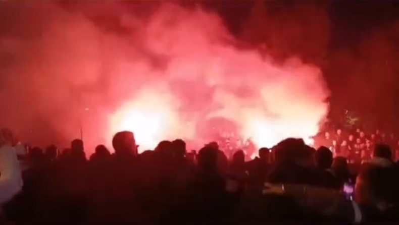 ΟΦΗ: Πάνω από 1.000 οπαδοί έκαναν την Πλατεία Ελευθερίας... Γεντί Κουλέ! - Το story του Μπούση (vid)