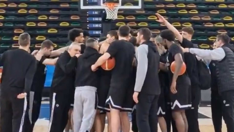 Μπιλμπάο-ΠΑΟΚ: Ο όρκος νίκης του Καντσελιέρι και των παικτών στην Bilbao Arena (vid)