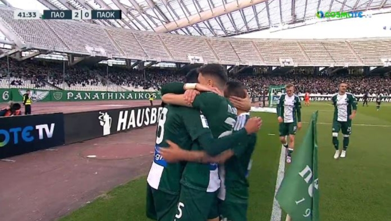 Παναθηναϊκός - ΠΑΟΚ: Τρομερή ενέργεια Σιώπη, ο Ουναΐ και το 2-0! (vid)