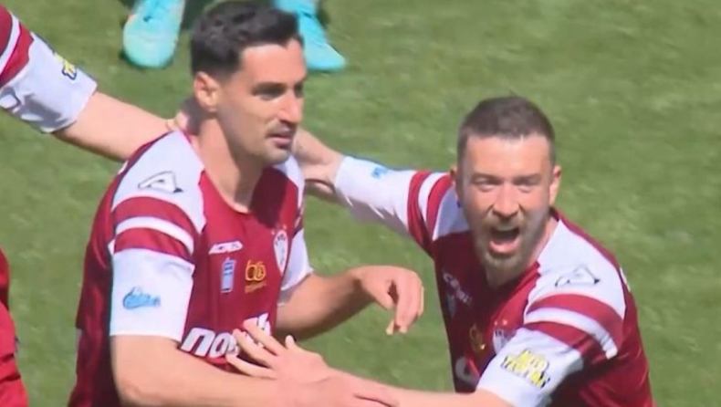 ΑΕΛ - ΠΑΣ Γιάννινα: Το 1-0 του Πασά προκαλεί πανζουρλισμό στις εξέδρες (vid)