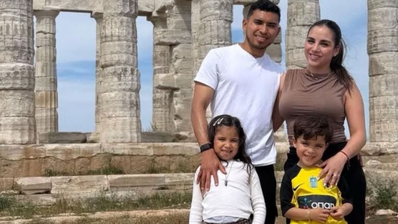 ΑΕΚ: Εκδρομή στο Σούνιο ο Πινέδα με τον γιο του ντυμένο στα κιτρινόμαυρα