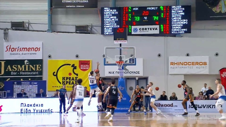 Καρδίτσα - Προμηθέας: Το αδιανόητο φινάλε με το νικητήριο καλάθι του Δίπλαρου (vid)