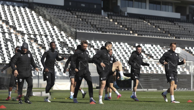 ΠΑΟΚ: Ο αέρας έστειλε την προπόνηση στην Τούμπα, φουλ της τακτικής ενόψει ΠΑΟ