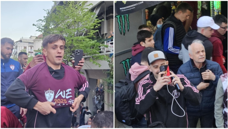 ΑΕΛ: Η στιγμή που ο Στίνα... τρελαίνεται και παίρνει το φούτερ της Ίντερ Μαϊάμι του Ράπτη (vid)