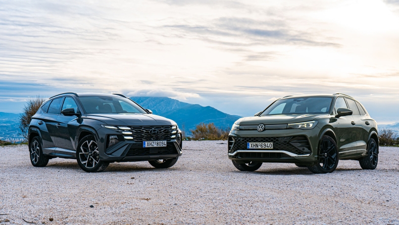 Test drive: Συγκρίνουμε τα Hyundai Tucson 1,6 160 hp και Volkswagen Tiguan 1,5 TSI 150 hp