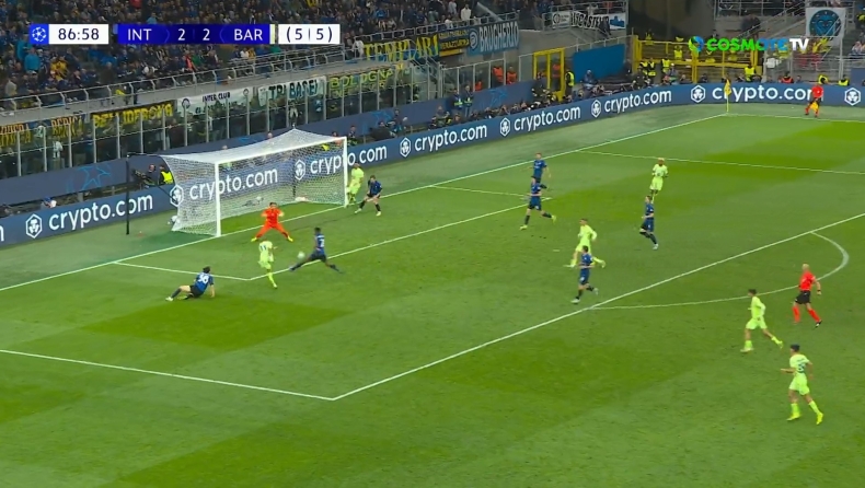 Ίντερ - Μπαρτσελόνα: Το 2-3 από τον Ραφίνια μετά από... ριμπάουντ του (vid)