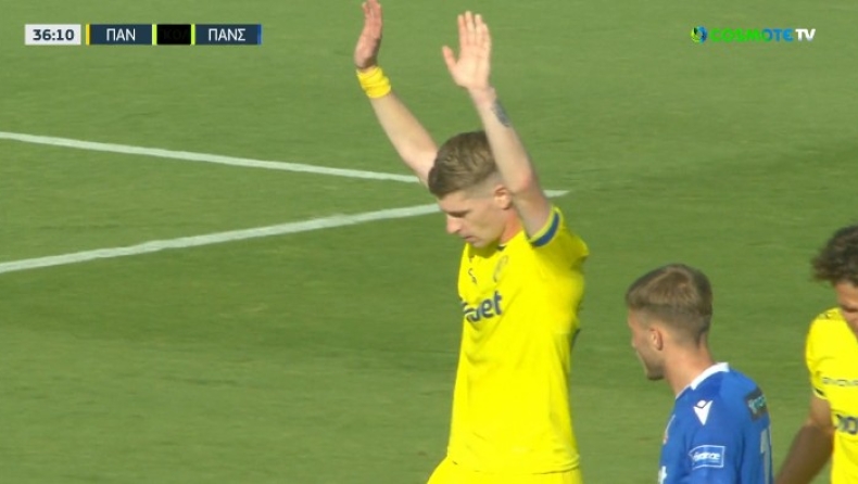 Παναιτωλικός - Πανσερραϊκός: Το γκολ του Αποστολόπουλου για το 1-0 (vid)