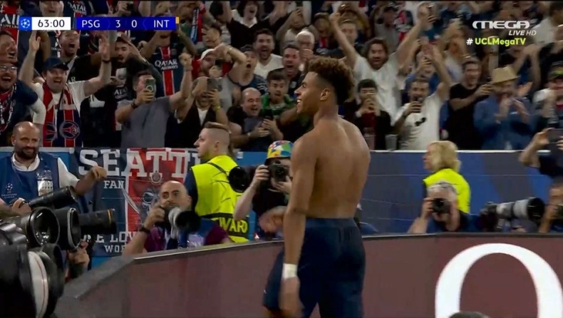 Παρί Σεν Ζερμέν - Ίντερ: Ασταμάτητος ο Ντουέ, πλάσαρε τον Ζόμερ για το 3-0 των Παριζιάνων (vid)