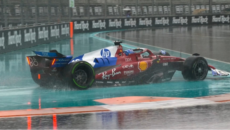 F1: Ο Λεκλέρ έπεσε στον τοίχο και δεν θα τρέξει στο Σπριντ του Μαϊάμι (vid)