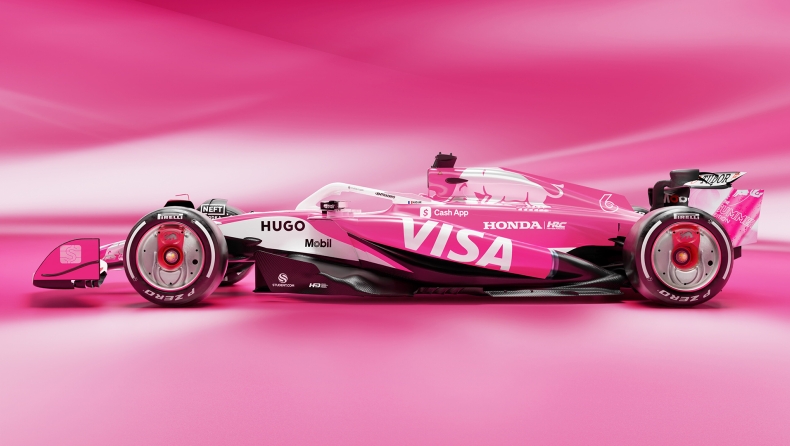 F1 - Η Racing Bulls ντύνεται στα ροζ για τον αγώνα στο Μαϊάμι