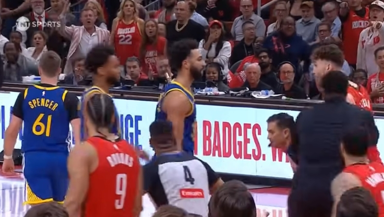 Ρόκετς - Γουόριορς: «Άναψαν τα αίματα» με κουτουλιά του Σπένσερ στον Σένγκουν (vid)